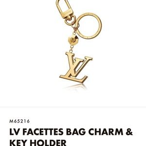 Louie Vuitton charm and keychain